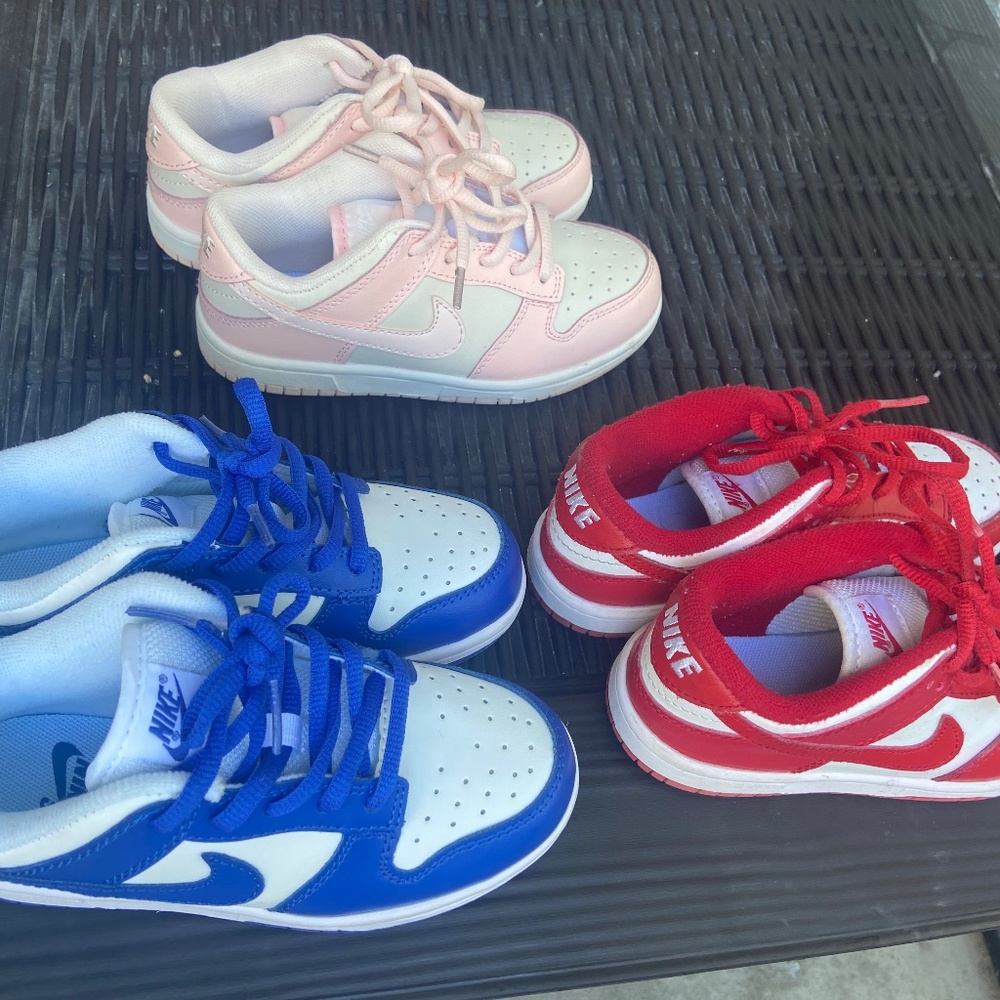 Used Kids Nike Dunks size 13C